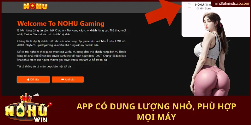 App có dung lượng nhỏ, phù hợp mọi máy