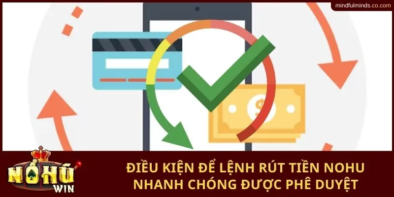 Điều kiện để lệnh rút tiền Nohu nhanh chóng được phê duyệt